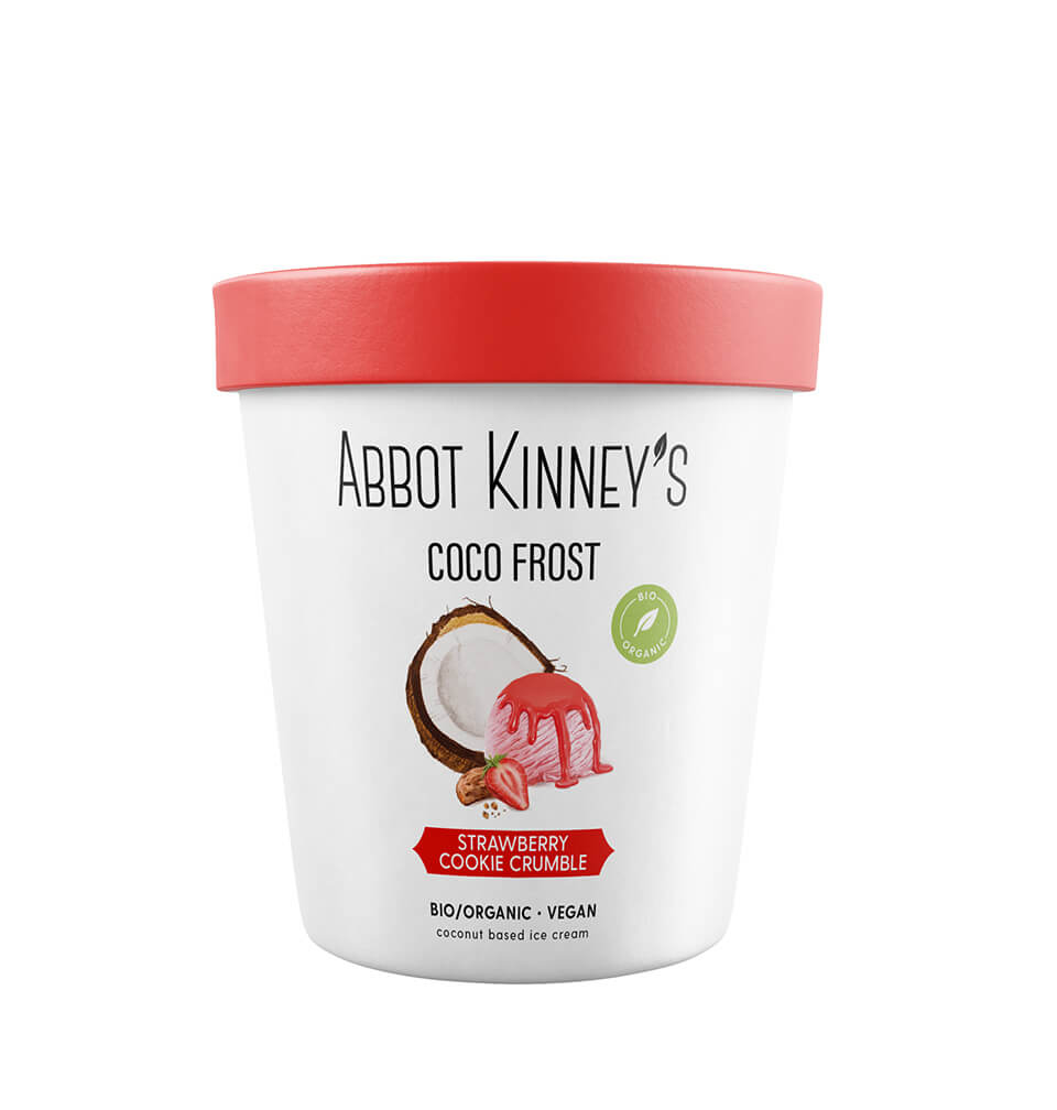 Abbot Kinney's Coco frost strawberry cookie crumble bio 475ml